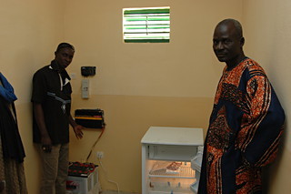 Komponenten der Solaranlage und K&uuml;hlschrank