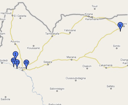 Projektd�rfer in der Region Kayes